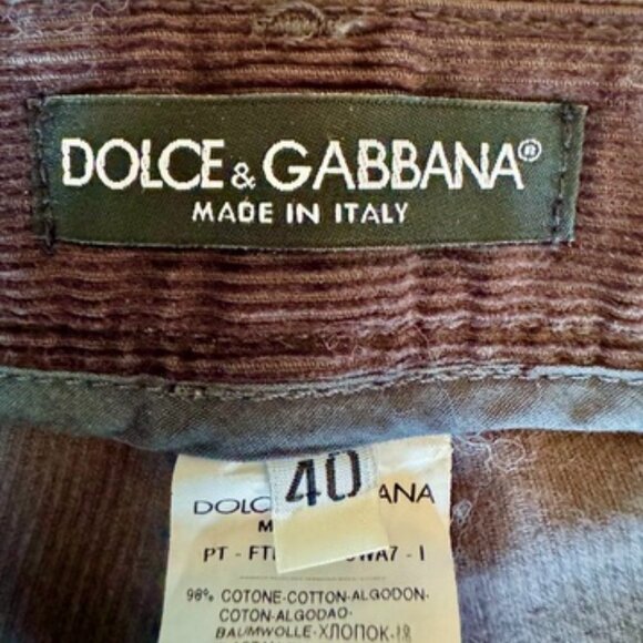 Dolce & Gabbana Brown Corduroy Skinny Pants - Picture 10 of 14